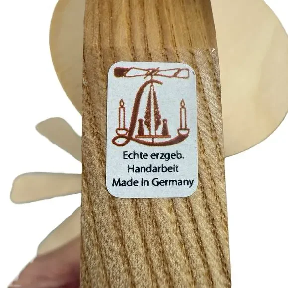 German Christmas Candle Pyramid Wood Windmill Choir Hand Made - Picture 9 of 10